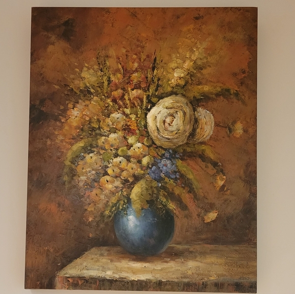 Floral Still Life Oil Painting - Picture 5 of 5